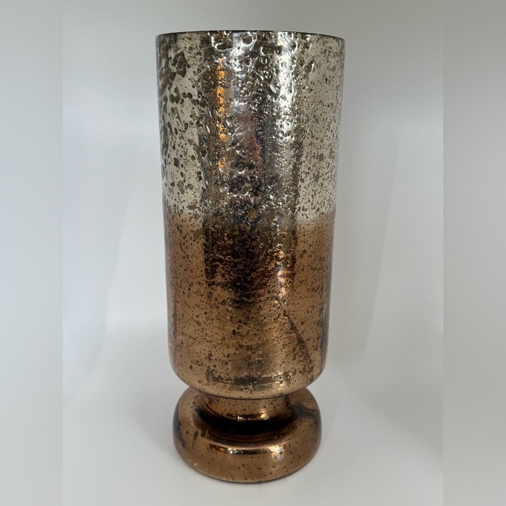 Tall Textured Glass Vase